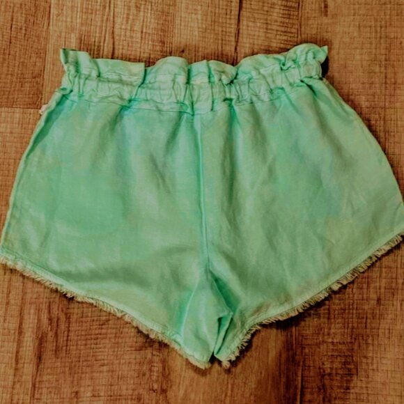 Brand New Young Fabulous & Broke YFB Linen Blend Drawstring Shorts - Picture 3 of 9